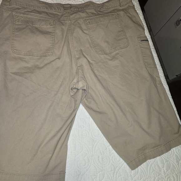 Just My Size JMS Women's Tan Knee Length Shorts 26W Plus Size Pockets #262 - Picture 8 of 9
